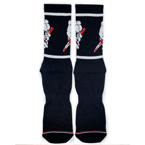 Bee Unusual Street Sugar "Double Crosser" socks BLK