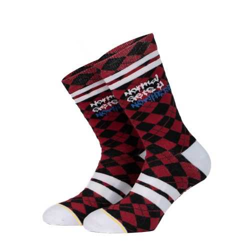 Bee Unusual "Normal Gets You Nowhere" plaid socks