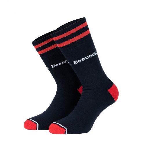 Bee Unusual "Cushion" Solid Crew blue socks