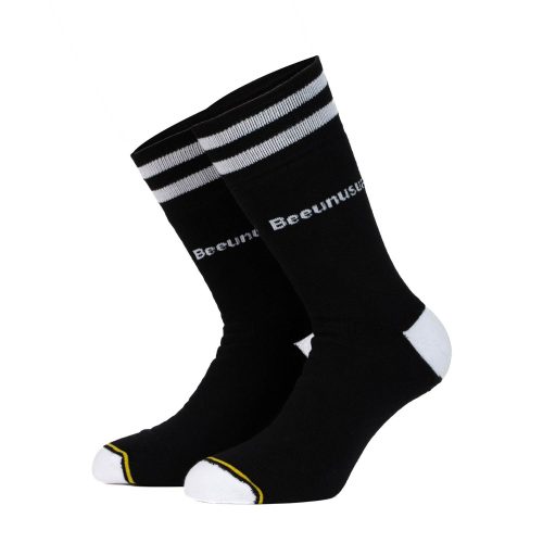 Bee Unusual "Cushion" Solid Crew black socks