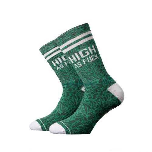 Bee Unusual “High AF” Green Socks