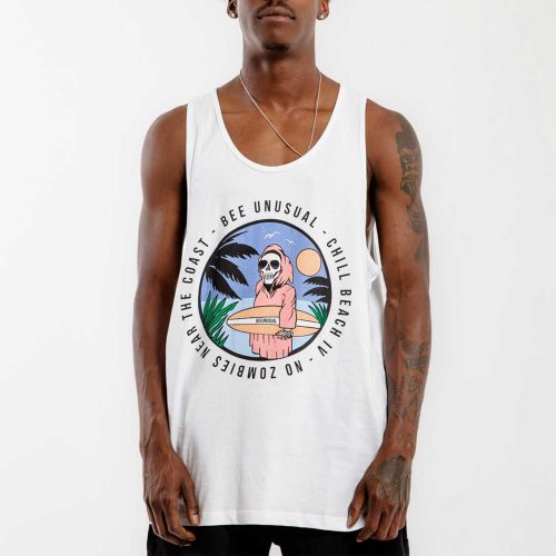 Bee Unusual "No Zombies" Tank Top White