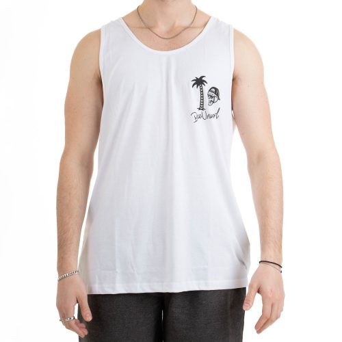 Bee Unusual "Dead Can Surf" Tank Top White