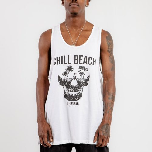 Bee Unusual "Chill Beach" Tank Top White