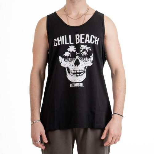 Bee Unusual "Chill Beach" Tank Top Black