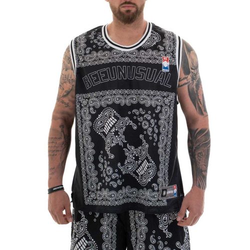 Bee Unusual "Skeleton 84" Basketball Jersey Top