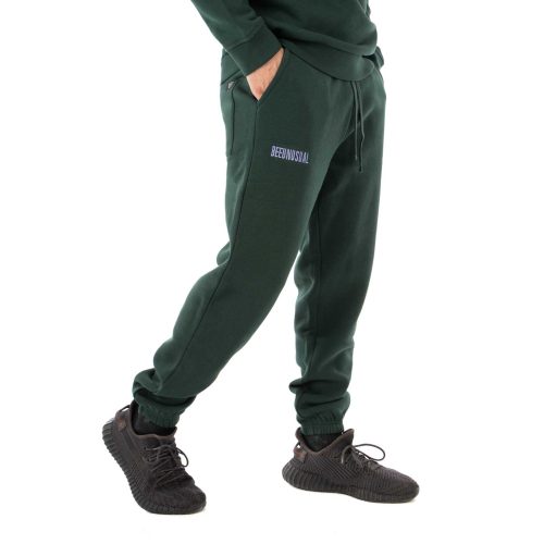 Bee Unusual Monochrome Sweatpants Forest Green