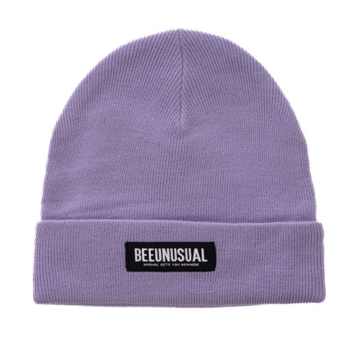 Bee Unusual Monochrome Beanie Lavender