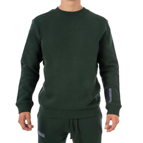 Bee Unusual Men Monochrome Sweatshirt Forest Green