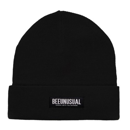 Bee Unusual Monochrome Beanie Black