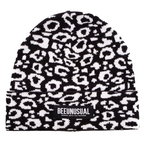 Bee Unusual "Street Rebel" Beanie Off White / Black