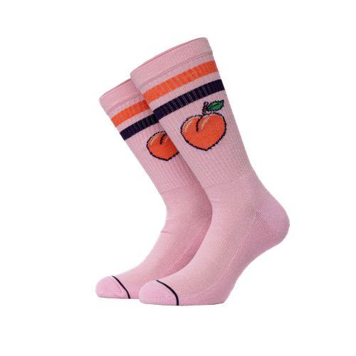 Bee Unusual “Peach plz” Pink Socks