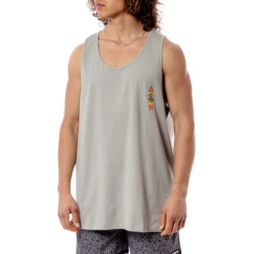 Bee Unusual “Breaking Boards”  Surf Tank Grey