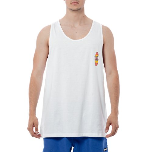 Bee Unusual “Breaking Boards”  Surf Tank White