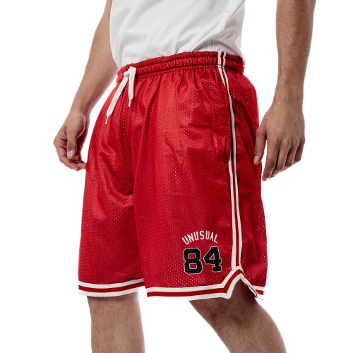 Bee Unusual Mesh Shorts Red
