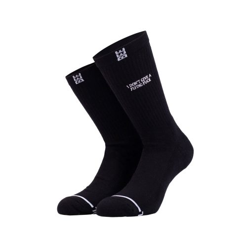 Bee Unusual " IDGAF" Premium Black Socks