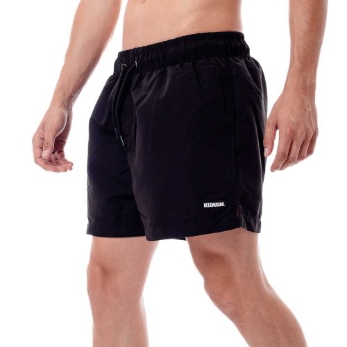 Bee Unusual Monochrome Swim Shorts Black