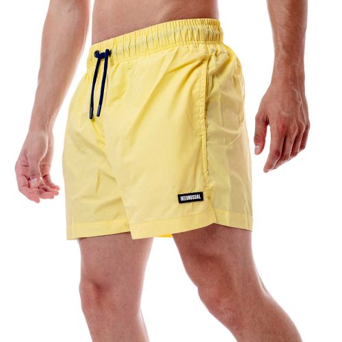 Bee Unusual Monochrome Swim Shorts Yellow