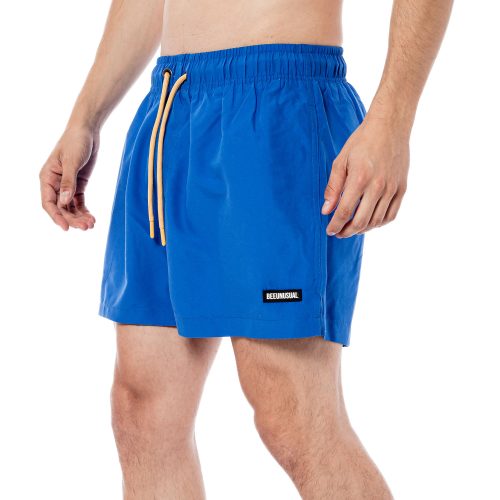 Bee Unusual Monochrome Swim Shorts Blue