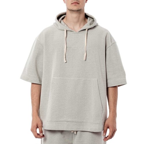 Bee Unusual Short Sleeve Hoodie Desert Beige