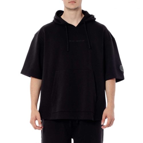 Bee Unusual Short Sleeve Hoodie Black