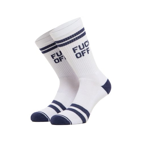 Bee Unusual “Fck Off” White – Future Dusk Socks