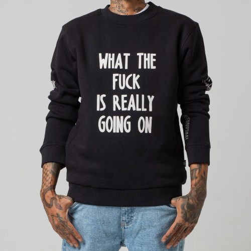 Bee Unusual Limited WTF sweatshirt Black