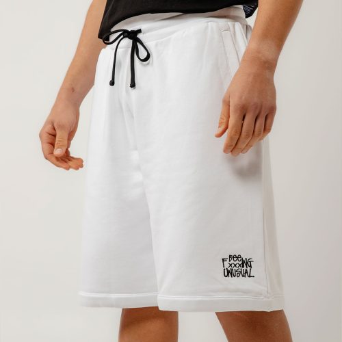Bee Unusual  "FxxxING Unusual" FT shorts white
