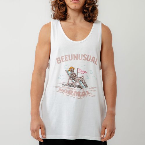 Bee Unusual " Relax " Tank Top White