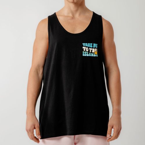 Bee Unusual " Take me to the islands " Tank Top Black
