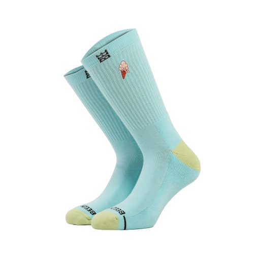 Bee Unusual "Ice Cream" Premium Spring Blue Socks