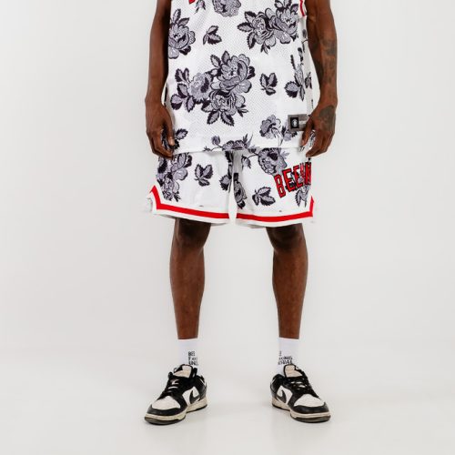 Bee Unusual " Doily " Mesh Basketball Shorts White