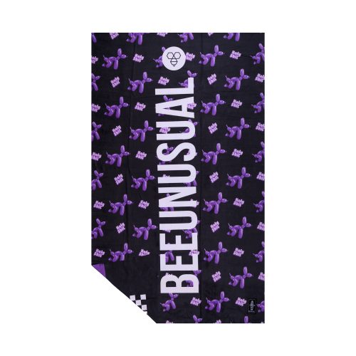 Bee Unusual ''Holy Shit'' Beach Towel 100x150 Black/Purple