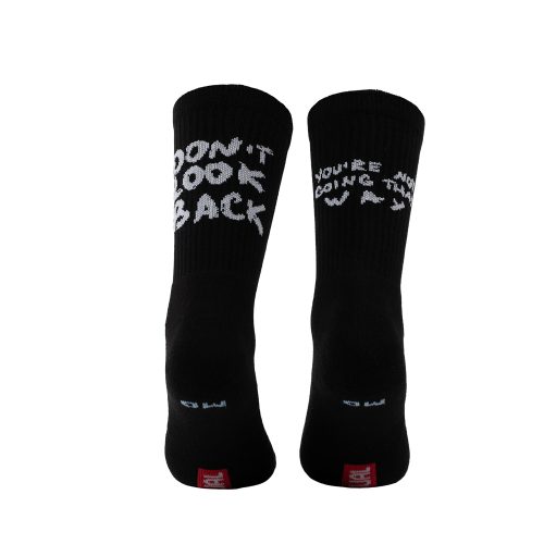 Bee Unusual "Don't Look Back " Black Socks