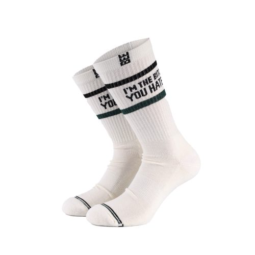 Bee Unusual "The Bitch you Hated " Off White Socks