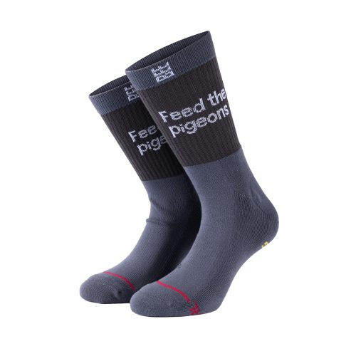 Bee Unusual " Feed the Pigeons premium " Grey Socks