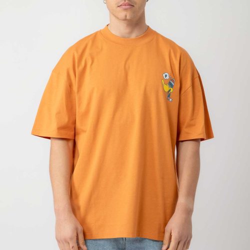 Bee Unusual " Flying Duck " Oversized T-shirt Tomato Cream
